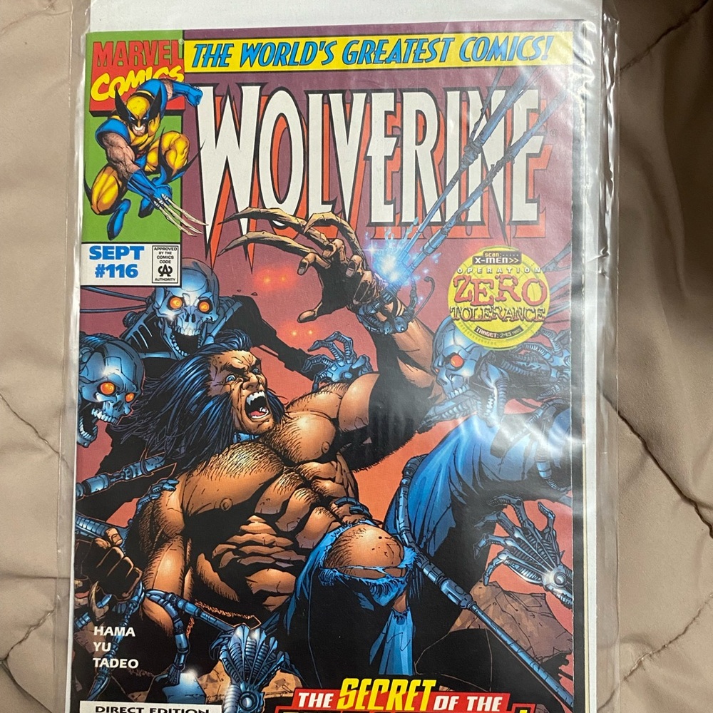 Marvel Comics Wolverine #116 Vintage Comic Book - Red/Blue/Yellow Cover